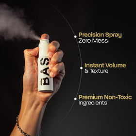 BASED BODYWORKS Hair Texturizing Powder spray bottle close-up