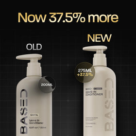 BASED BODYWORKS Leave-In Conditioner back view with ingredient list