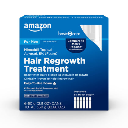 Basic Care Minoxidil Foam 5% front view