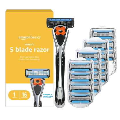 Basics 5-Blade MotionSphere Razor handle with cartridges