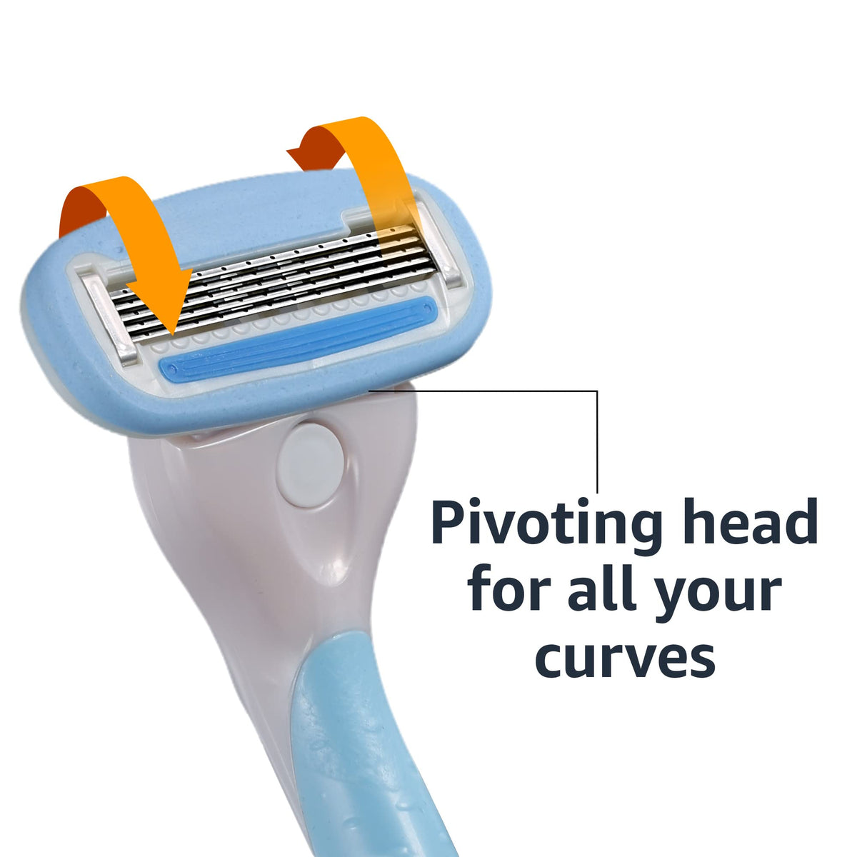 Basics 5-Blade Razor Handle side view