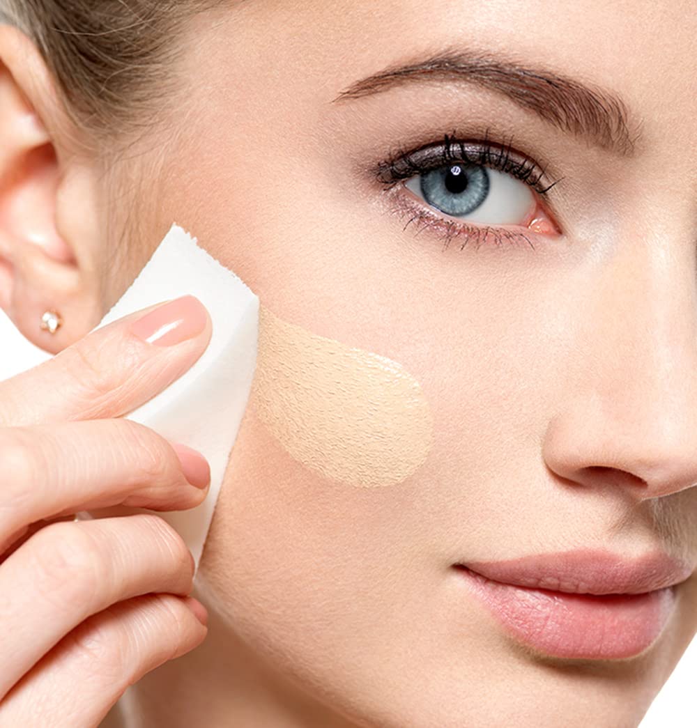 Basics Cosmetic Foam Wedges showing packaging details