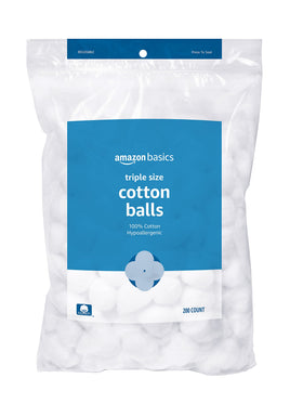 Basics Cotton Balls 200 count packaging front view