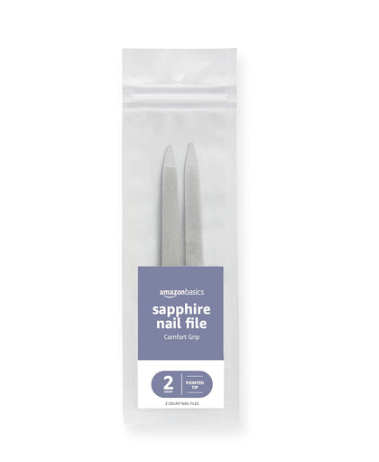 Basics Double Sided Sapphire Nail File front view