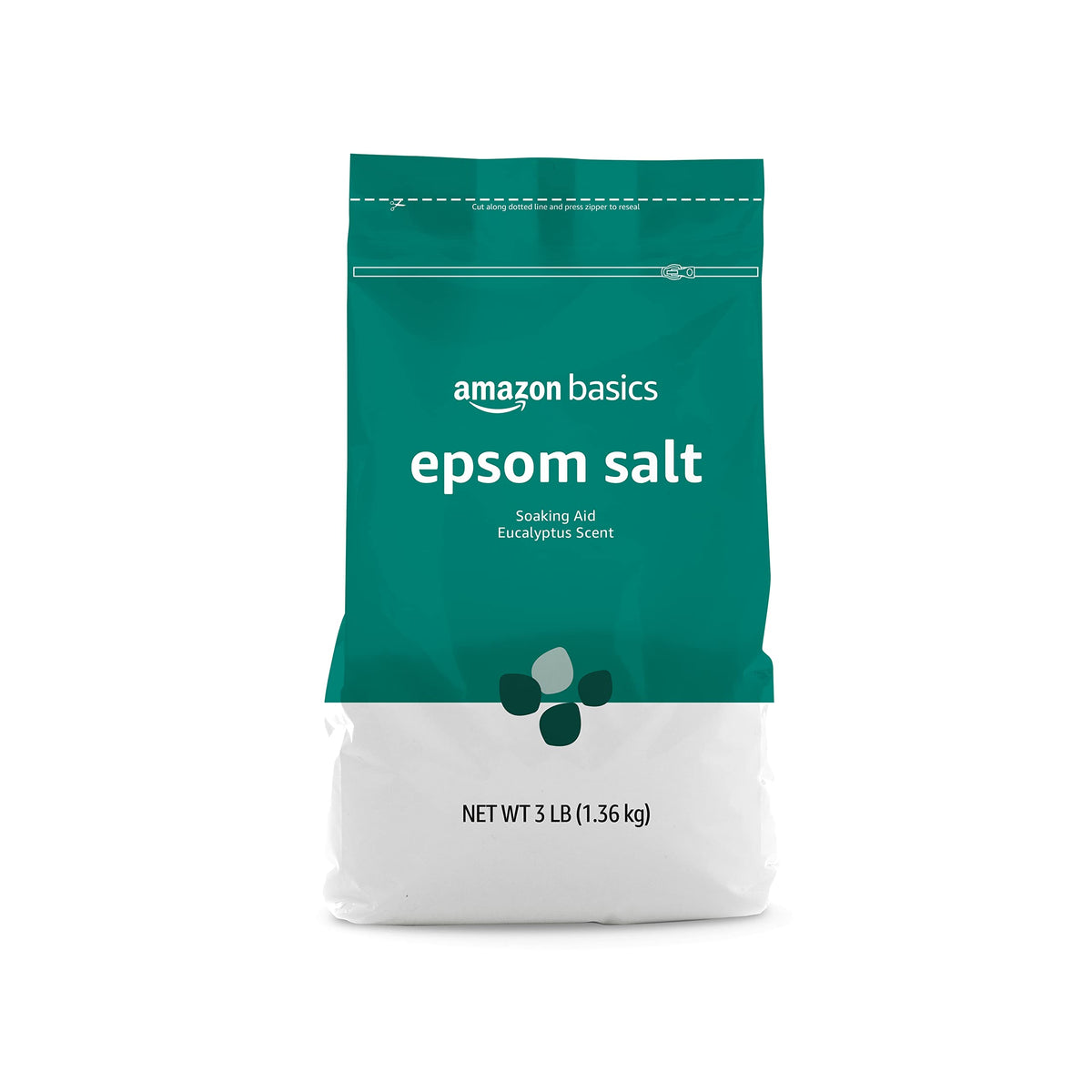 Basics Epsom Salt Soaking Aid packaging side view