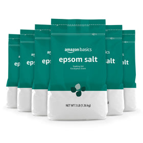 Basics Epsom Salt Soaking Aid six resealable bags front view
