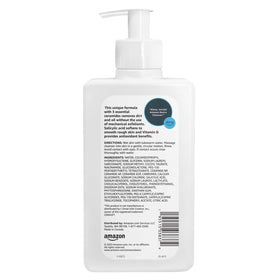 Basics Exfoliating Face Wash Cleanser foaming formula in use