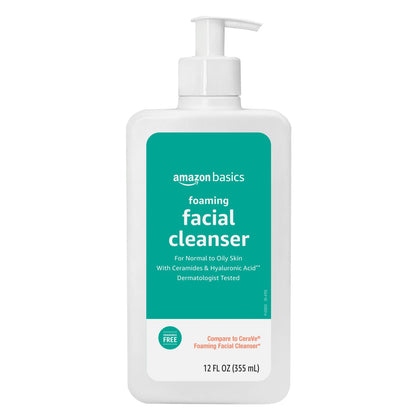 Basics Foaming Facial Cleanser front view, 12 fl oz bottle