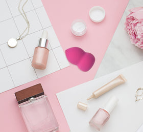 Basics Large Makeup Blender Sponges in packaging