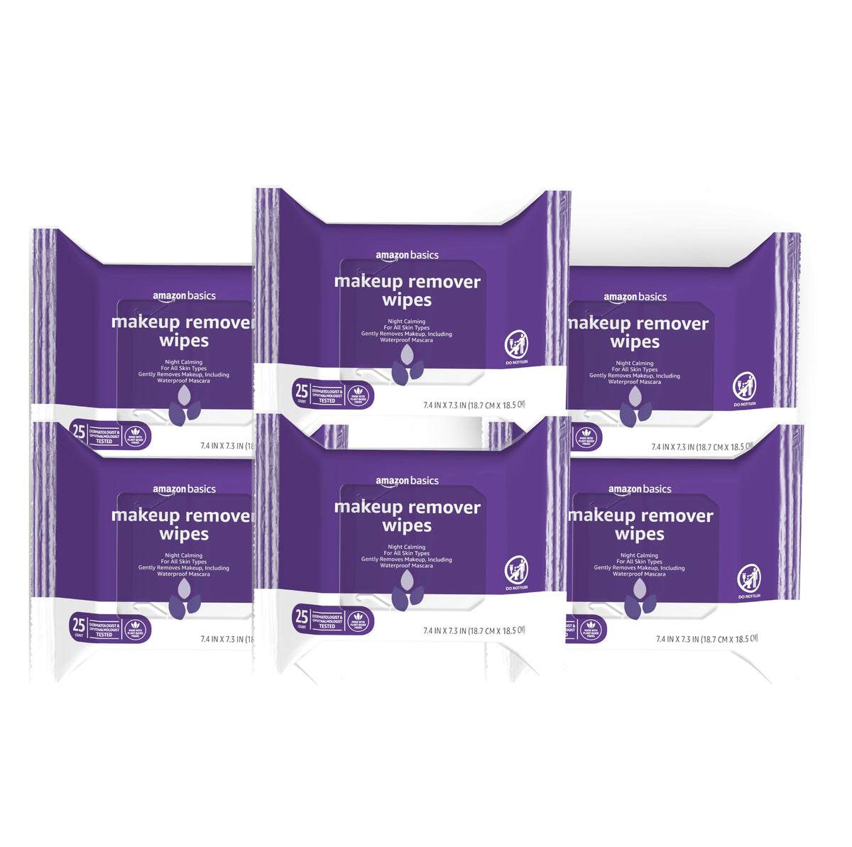 Basics Makeup Remover Wipes 6-pack front view
