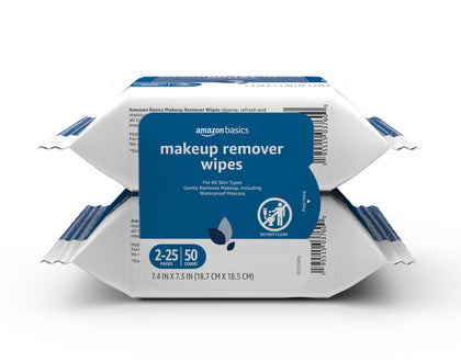Basics Makeup Remover Wipes front view of packaging