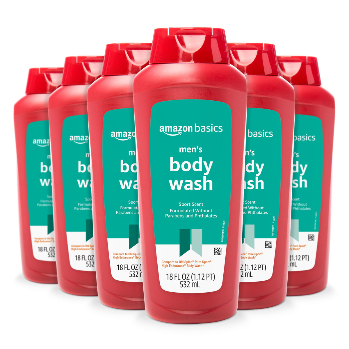Basics Men's Body Wash Sport Scent 18 oz front view