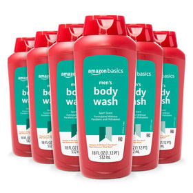 Basics Men's Body Wash Sport Scent 18 oz front view