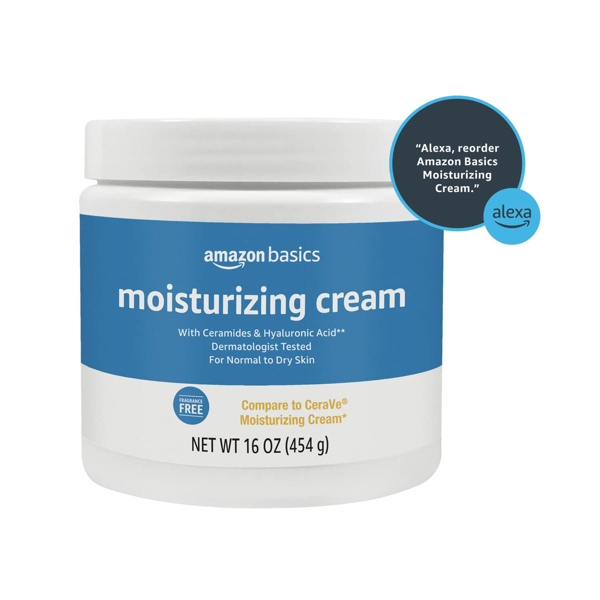 Basics Moisturizing Cream 16oz jar in lifestyle setting