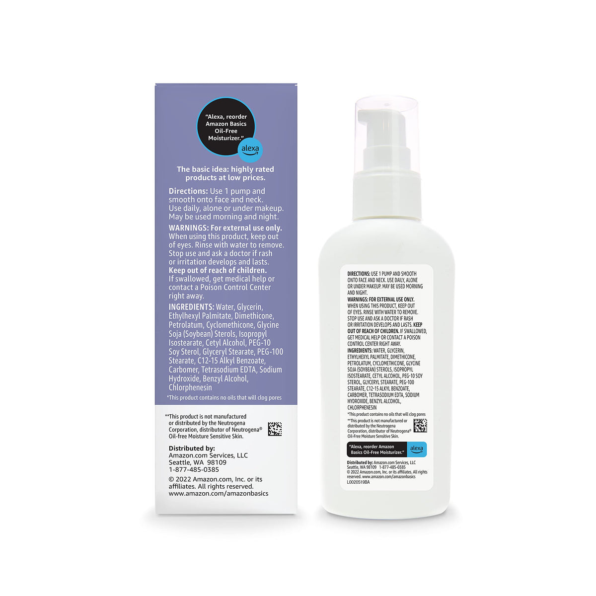 Basics Oil-Free Facial Moisturizer texture close-up