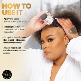 BASK & LATHER Hair Growth Oil application on hair