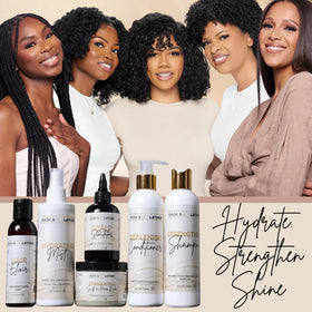 BASK & LATHER Replenish Conditioner 8 oz in use on hair