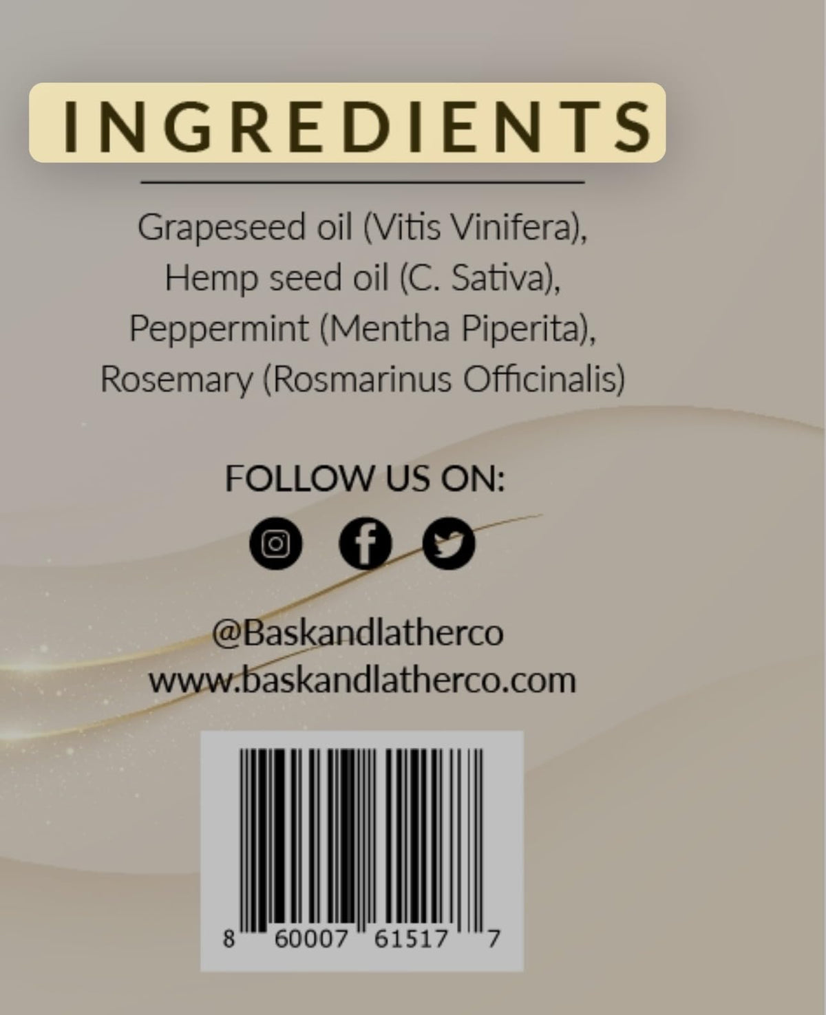 BASK & LATHER Scalp Stimulator Hair Growth Oil with a scalp massager
