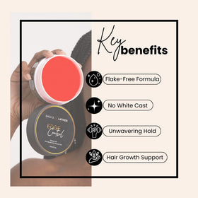 BASK & LATHER Strong Hold Edge Control Gel texture close-up