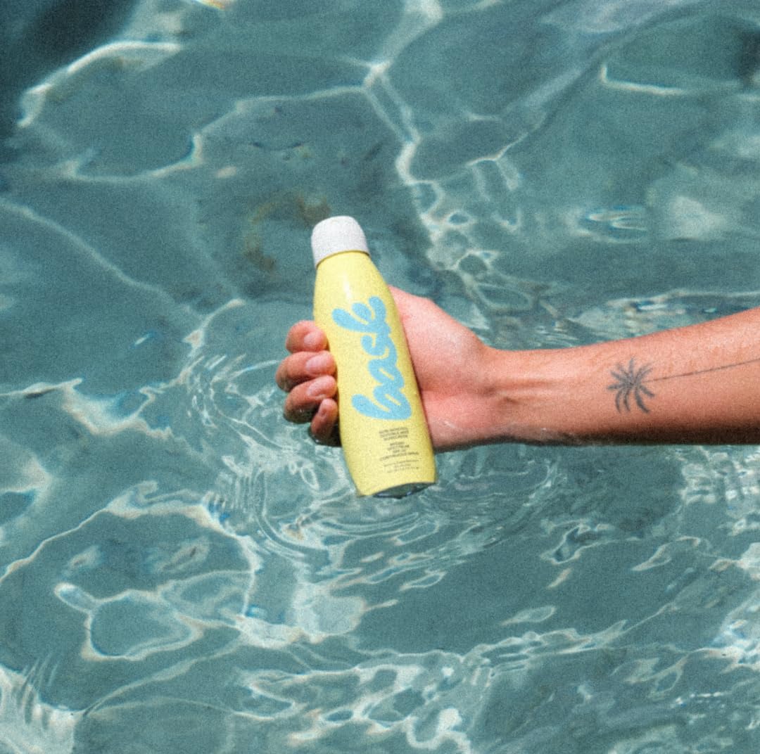 Bask SPF 30 Sunscreen Spray 5.5 oz with ingredients list