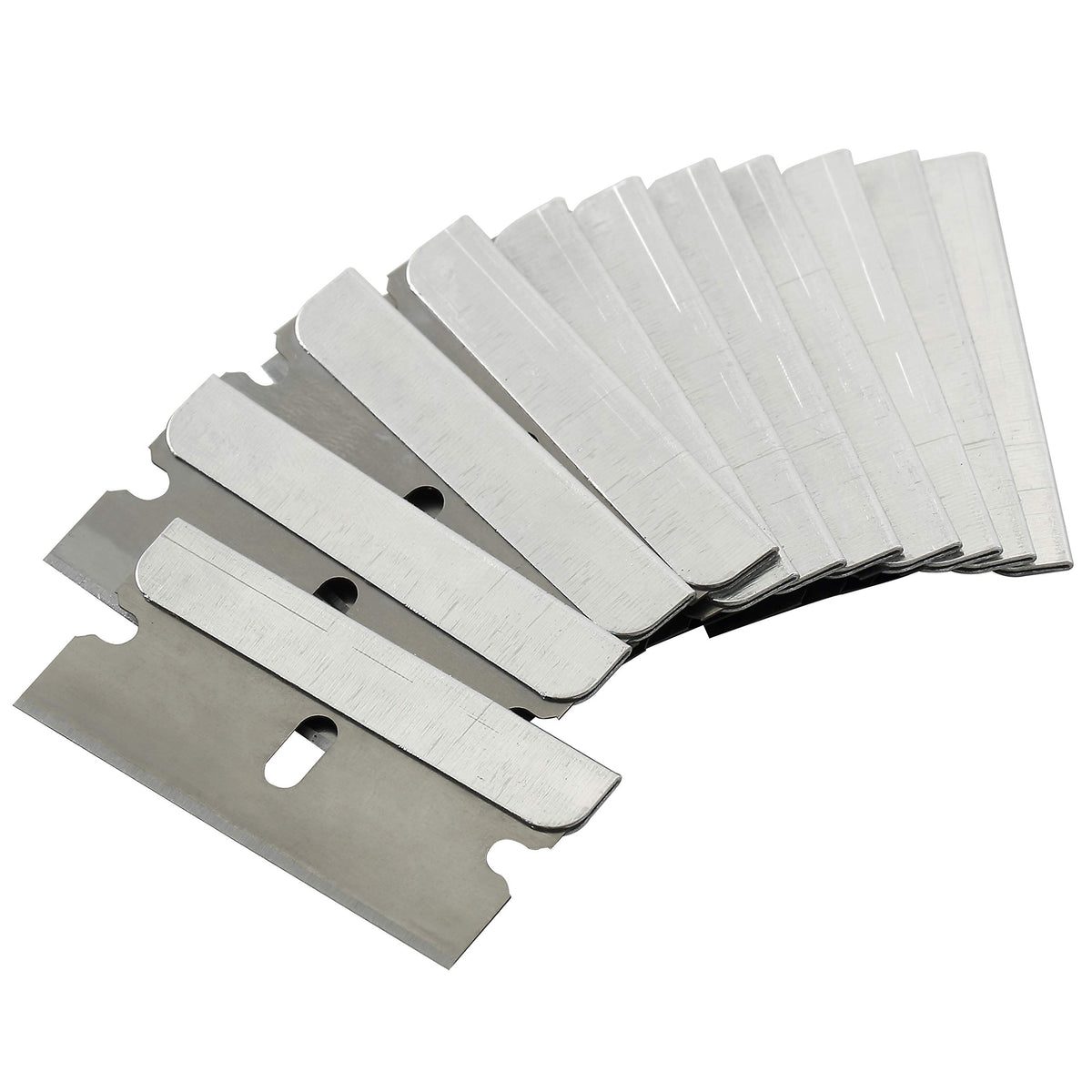 Bates Choice razor blades ready for use in a garage