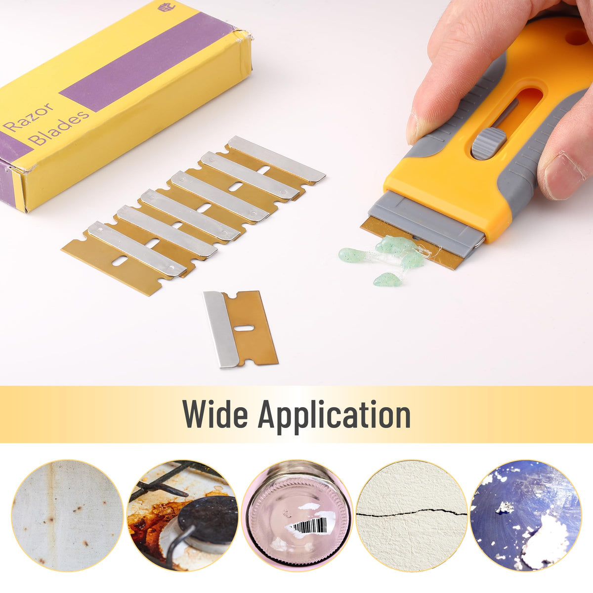 Bates Choice Single Edge Razor Blades in use on paper