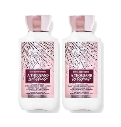 Bath & Body Works A Thousand Wishes Body Lotion 8 Oz front view