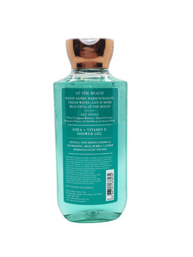 Bath & Body Works At the Beach Body Wash Gel close-up of bottle and label