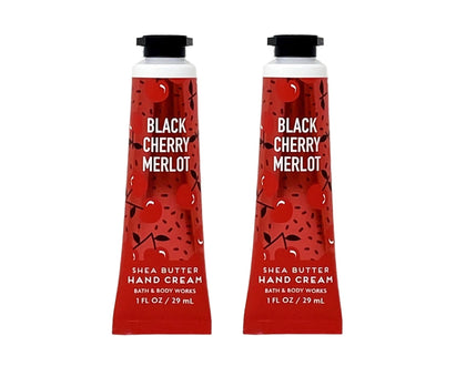 Bath & Body Works Black Cherry Merlot Hand Cream 2 Piece Set front view