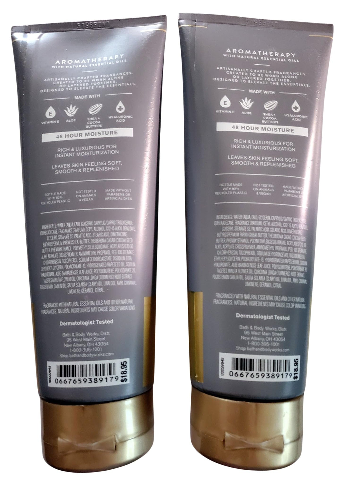 Bath & Body Works Black Tea Body Cream 8 ounces jar close-up