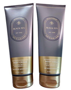 Bath & Body Works Black Tea Body Cream pack of 2 front view