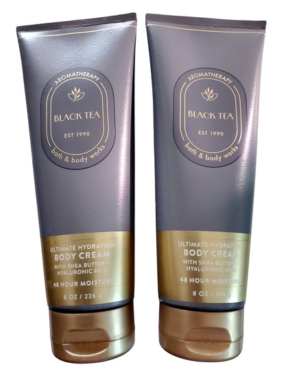 Bath & Body Works Black Tea Body Cream pack of 2 front view