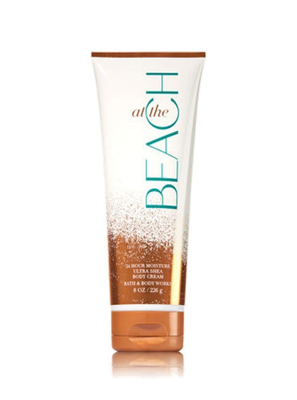 Bath & Body Works Body Cream 8 Ounce At The Beach front view with packaging