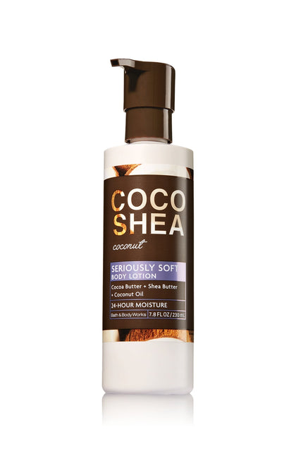 Bath & Body Works CocoShea Coconut Lotion 7.8 oz front view with shea butter