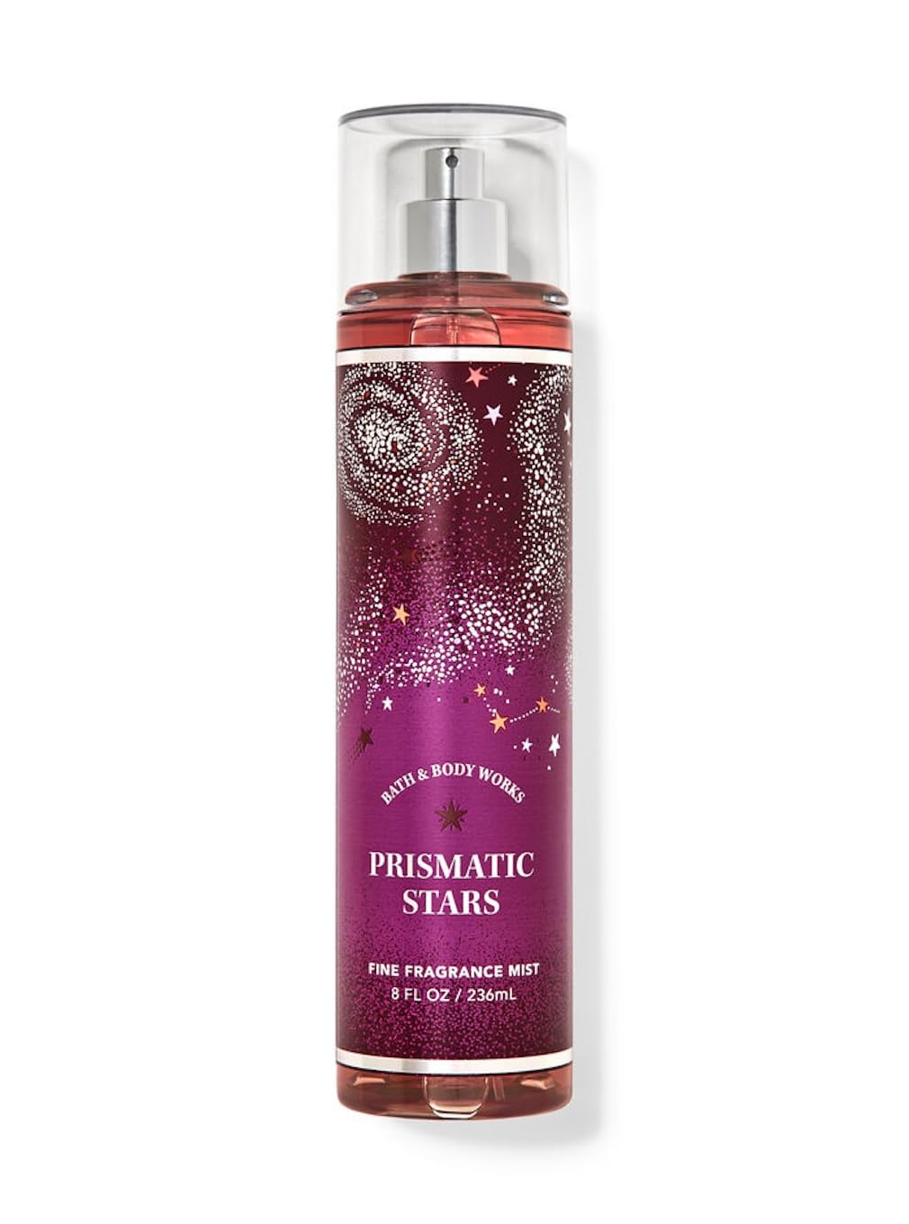 Bath & Body Works Fine Fragrance Body Spray Mist 236 mL front view with prismatic design