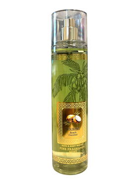 Bath & Body Works Fine Fragrance Body Spray Mist 236 mL Waikiki Beach Coconut bottle with pump