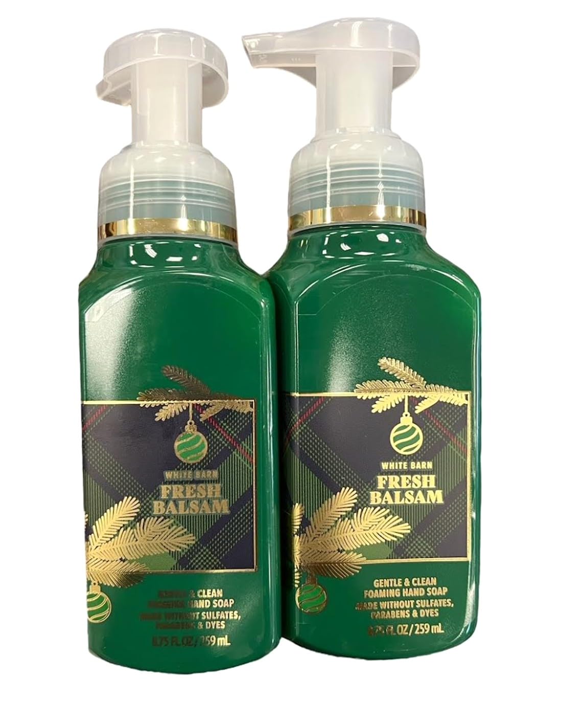 Bath & Body Works Foaming Hand Soap Fresh Balsam packaging details