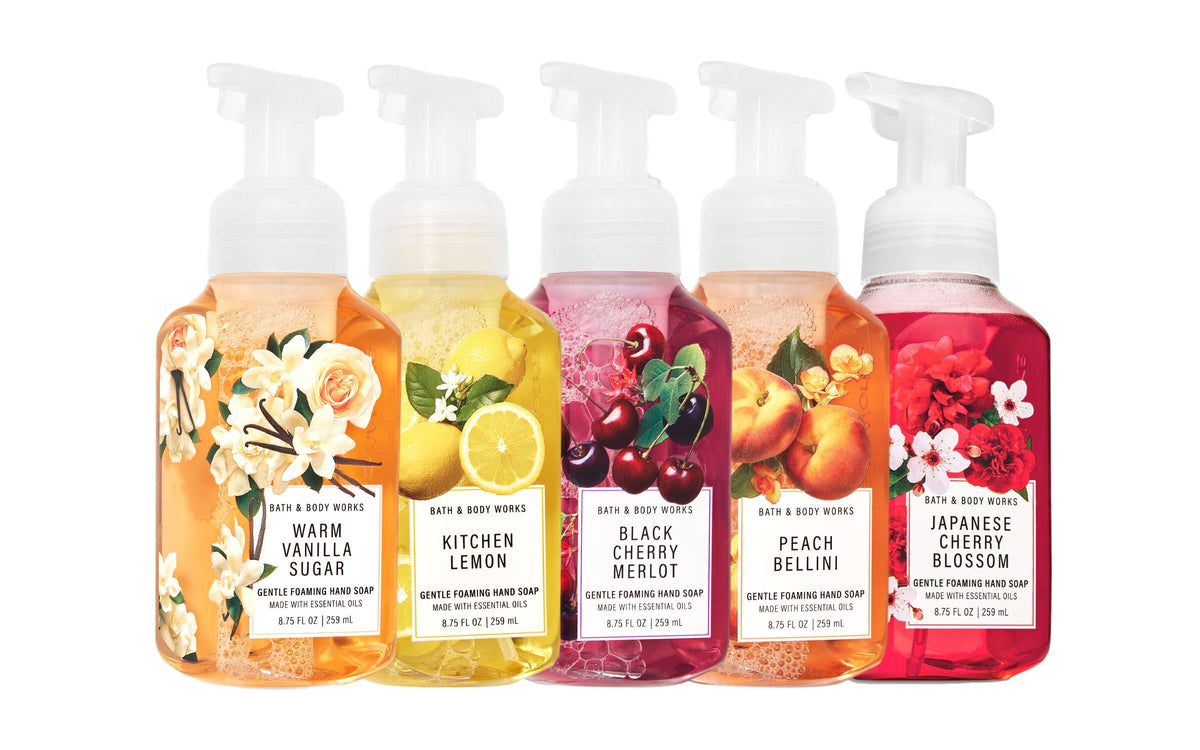 Bath & Body Works Fresh and Bright Hand Soaps Set of 5 with various scents