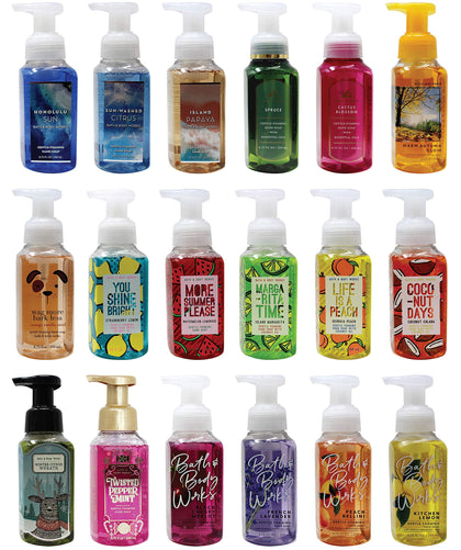 Bath & Body Works Gentle Foaming Hand Soap 5 Pack assorted scents front view