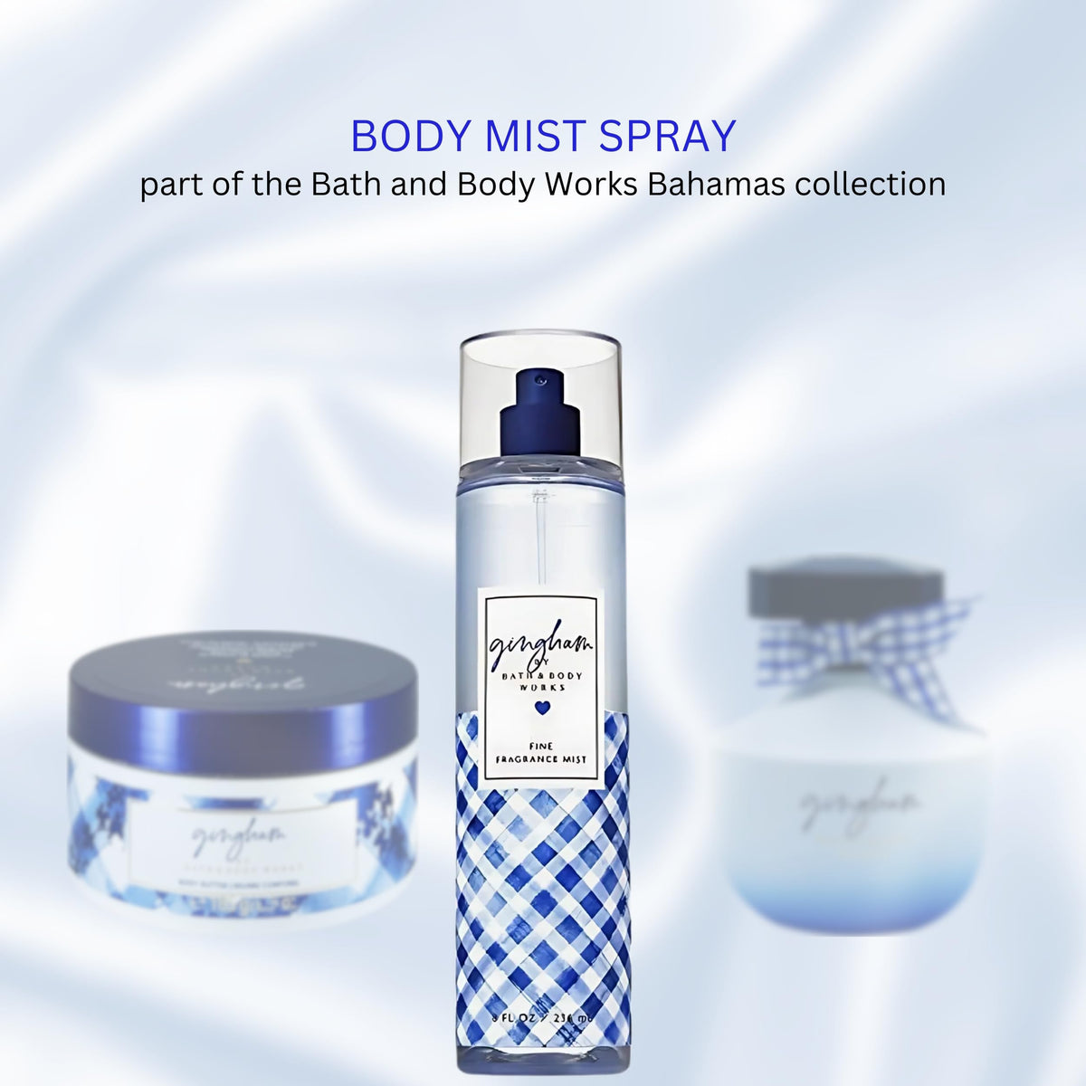 Bath & Body Works Gingham Body Spray 8 fl oz close-up of spray nozzle
