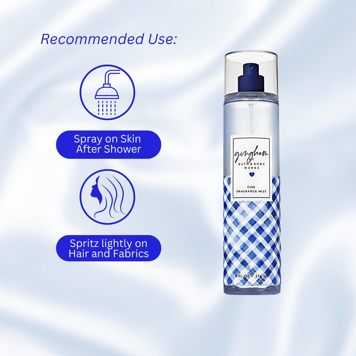 Bath & Body Works Gingham Body Spray 8 fl oz packaging
