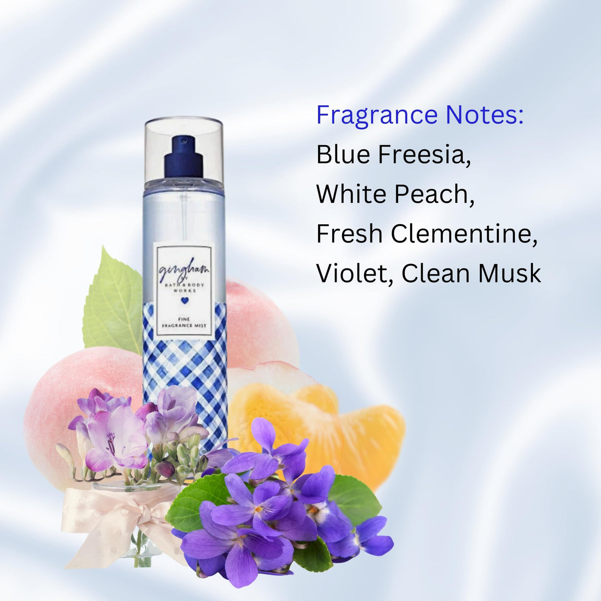 Bath & Body Works Gingham Body Spray 8 fl oz side view