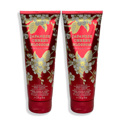 Bath & Body Works Japanese Cherry Blossom Body Cream 8 Oz. front view