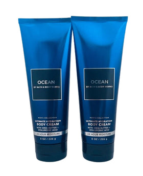 Bath & Body Works Men's Body Cream Ocean Scent front view