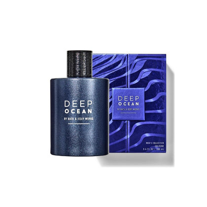 Bath & Body Works Men's Cologne Deep Ocean 3.4 ounces spray bottle front view