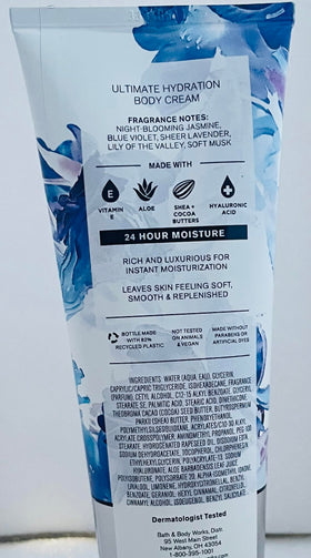 Bath & Body Works Moonlight Path Body Cream 8 oz tube side view