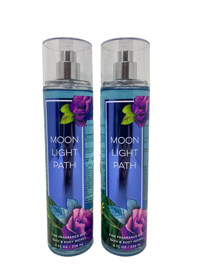 Bath & Body Works Moonlight Path Fine Fragrance Mist 2 pack front view