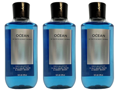 Bath & Body Works Ocean 3-in-1 Hair & Body Wash 10 Oz front view