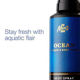 Bath & Body Works Ocean Scent Body Spray packaging side view