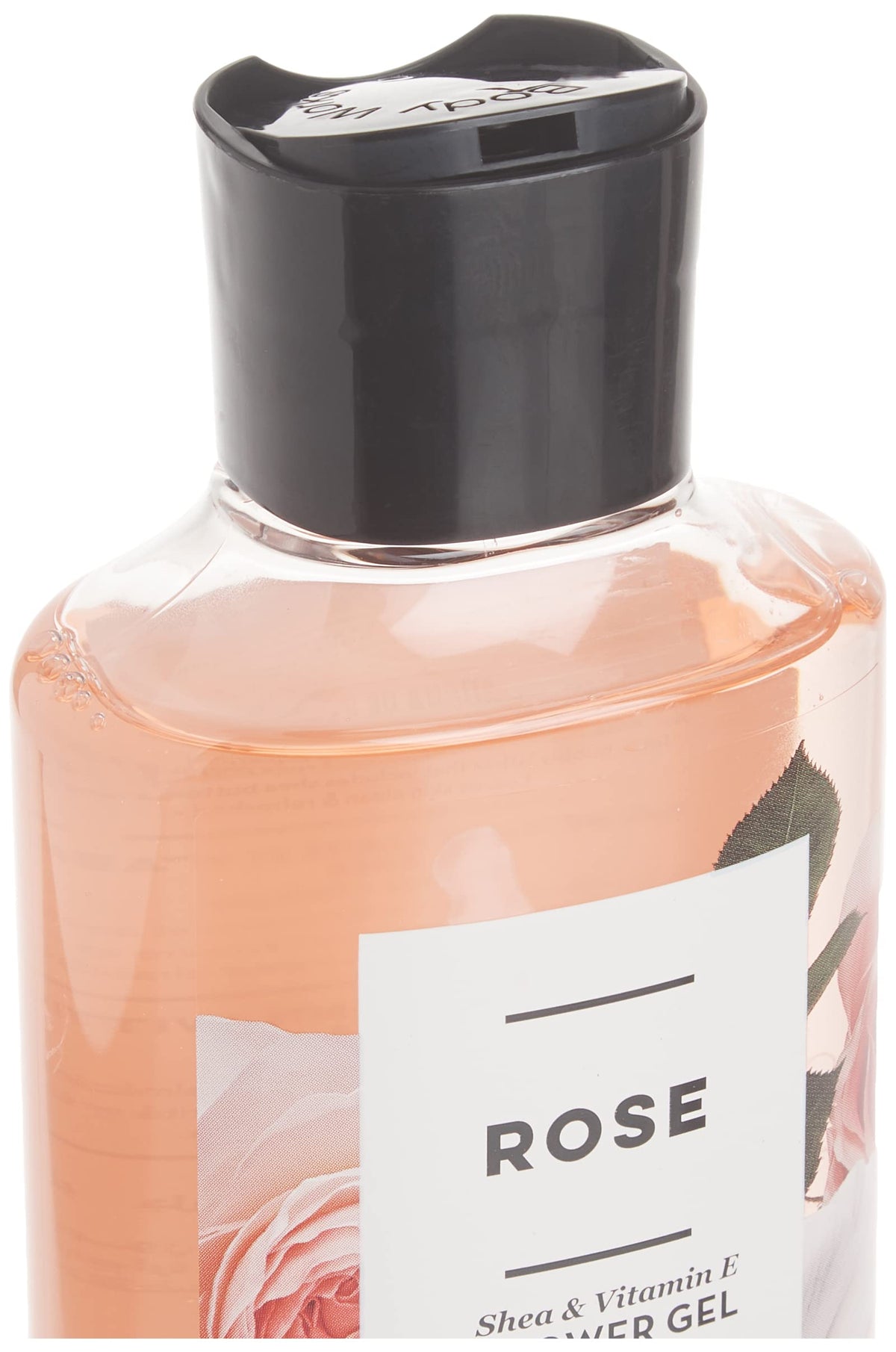 Bath & Body Works Rose Shea Shower Gel 10 Oz with bubbles and rose petals